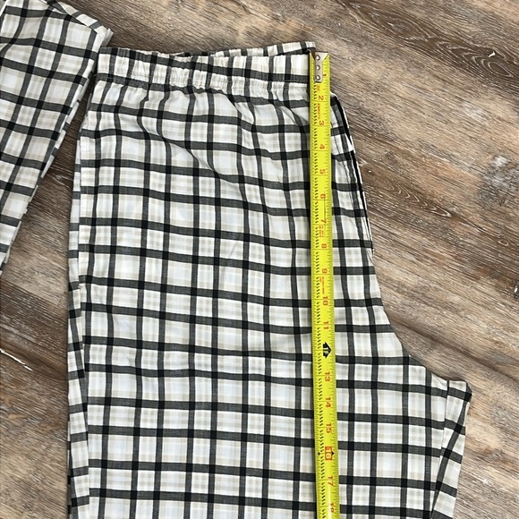 Men's Haband Checkered Pajama Set Shirt and Bottoms Size XL Lightweight - Picture 8 of 15